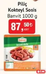BANVİT PİLİÇ KOKTEYL SOSİS 1 KG
